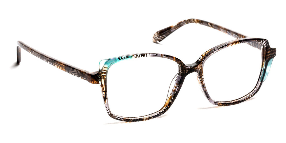 J.F. Rey® PA088 JFR PA088 0540 49 - 0540 Black Lace/Green Eyeglasses