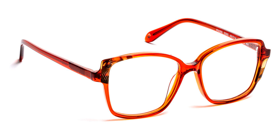J.F. Rey® PA088 JFR PA088 3090 49 - 3090 Red/Light Demi Eyeglasses