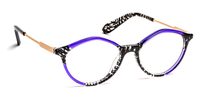J.F. Rey® PA091 JFR PA091 0120 47 - 0120 Nice Black/Blue/Gold Eyeglasses