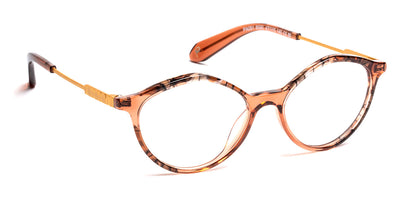 J.F. Rey® PA091 JFR PA091 8590 47 - 8590 Pink/Demi/Satin Gold Eyeglasses