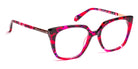 J.F. Rey® PA092 JFR PA092 3075 49 - 3075 Demi Red Plum/Satin Pink Gold Eyeglasses