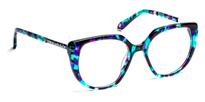 J.F. Rey® PA093 JFR PA093 4009 48 - 4009 Demi Turquoise/Shiny Silver Eyeglasses