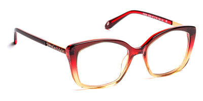 J.F. Rey® PA094 JFR PA094 3050 47 - 3050 Gradient Red/Satin Gold Eyeglasses