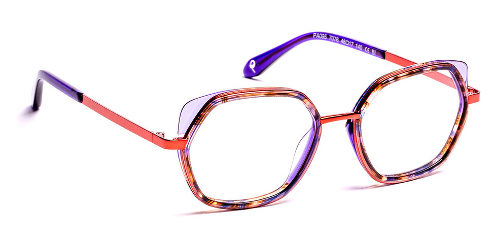 J.F. Rey® PA095 JFR PA095 7076 48 - 7076 Demi Purple/Copper Eyeglasses