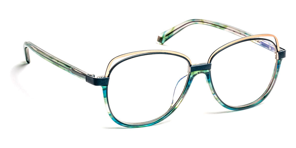 J.F. Rey® PA096 JFR PA096 2545 50 - 2545 Wave Blue/Green/Pink Gold Eyeglasses