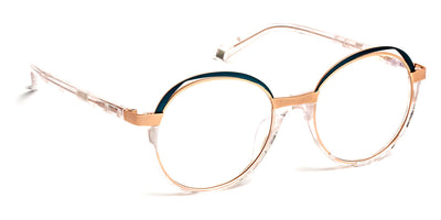 J.F. Rey® PA097 JFR PA097 1055 48 - 1055 White/Pink Gold/Green Eyeglasses