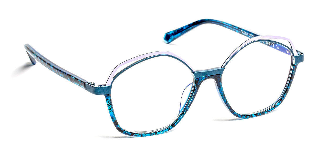 J.F. Rey® PA098 JFR PA098 2025 50 - 2025 Blue Night/Green/Lilac Eyeglasses