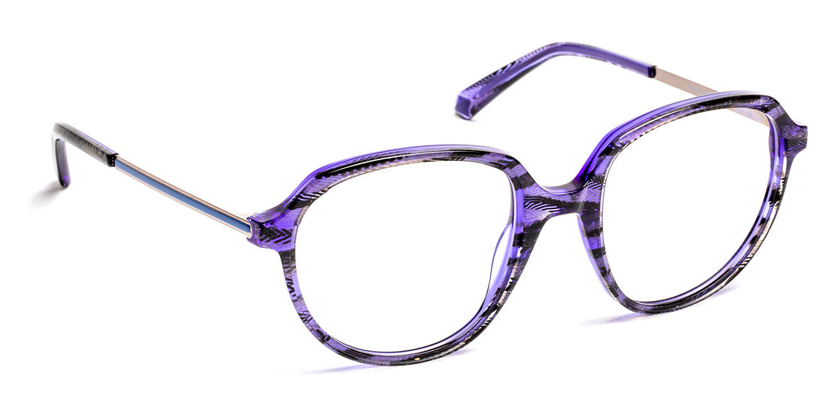 J.F. Rey® PA100 JFR PA100 2509 51 - 2509 Black Lace/Blue/Shiny Gunmetal Eyeglasses