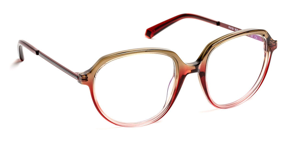 J.F. Rey® PA100 JFR PA100 3570 51 - 3570 Gradient Burgundy/Black Eyeglasses