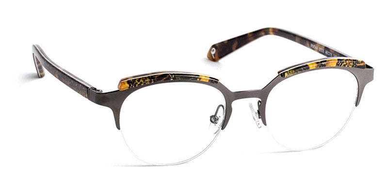J.F. Rey® PM044 JFR PM044 0555 46 - 0555 Dark Gunmetal/Jungle Gold Eyeglasses