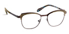 J.F. Rey® PM045 JFR PM045 5595 46 - 5595 Yellow Gold/Brown Eyeglasses