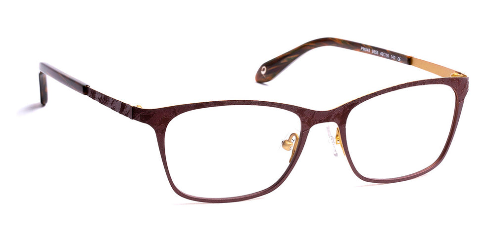 J.F. Rey® PM048 JFR PM048 9555 49 - 9555 Brown/Yellow Eyeglasses