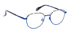 J.F. Rey® PM050 JFR PM050 2501 48 - 2501 Blue/Nice Black Eyeglasses