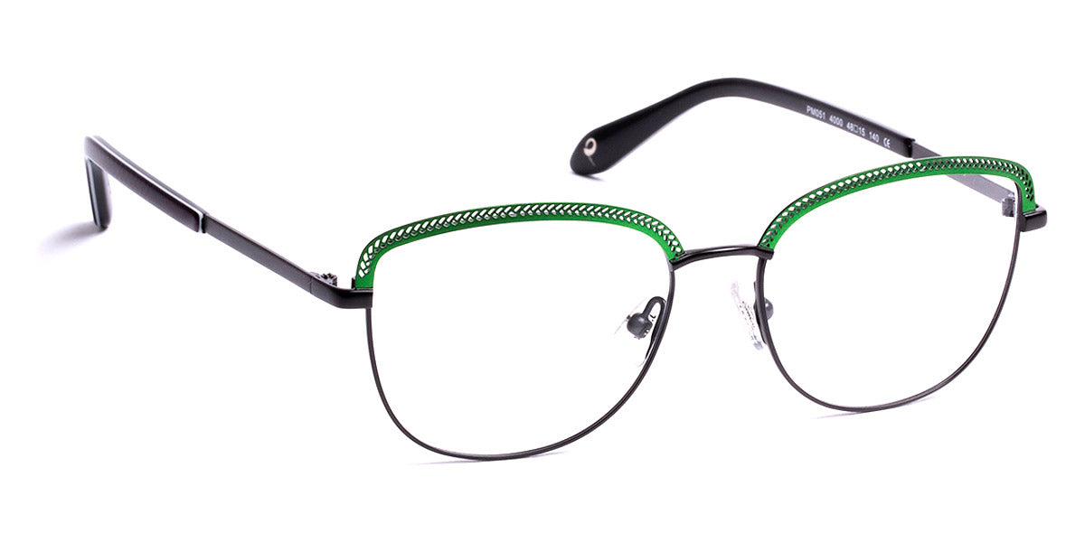 J.F. Rey® PM051 JFR PM051 4000 48 - 4000 Green/Black Eyeglasses