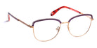 J.F. Rey® PM051 JFR PM051 7555 48 - 7555 Purple/Brushed Gold Eyeglasses
