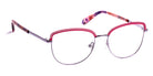 J.F. Rey® PM051 JFR PM051 8505 48 - 8505 Pink/Shiny Gunmetal Eyeglasses