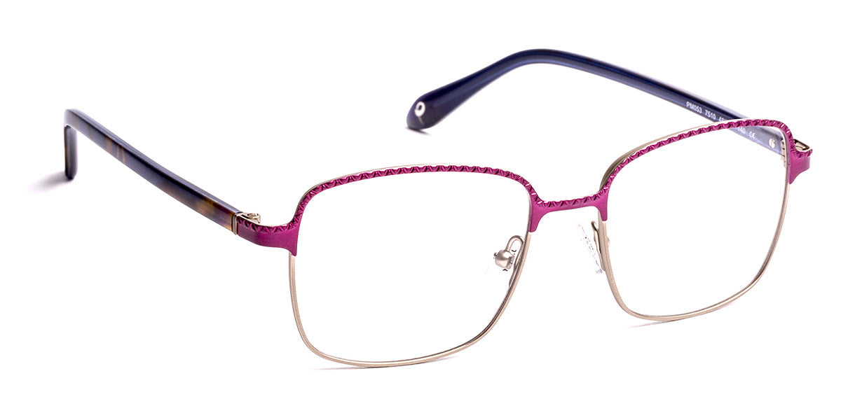 J.F. Rey® PM053 JFR PM053 7510 48 - 7510 Plum/Antic Silver Eyeglasses