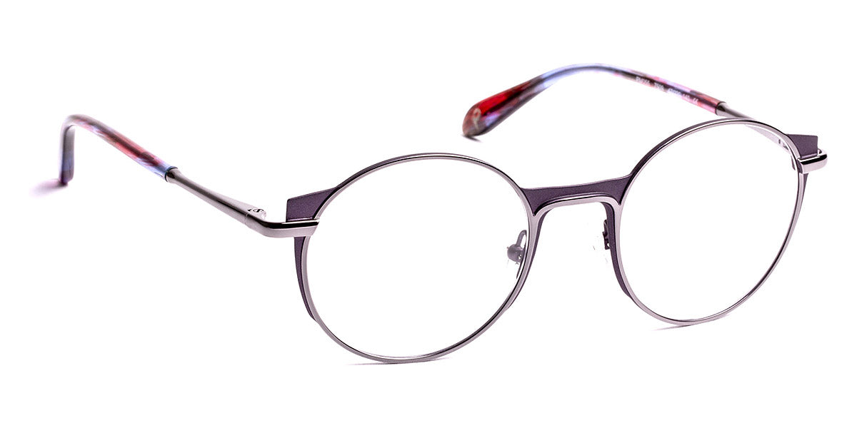 J.F. Rey® PM055 JFR PM055 7509 47 - 7509 Gunmetal Brilliant/Plum Eyeglasses