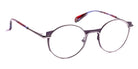 J.F. Rey® PM055 JFR PM055 7509 47 - 7509 Gunmetal Brilliant/Plum Eyeglasses