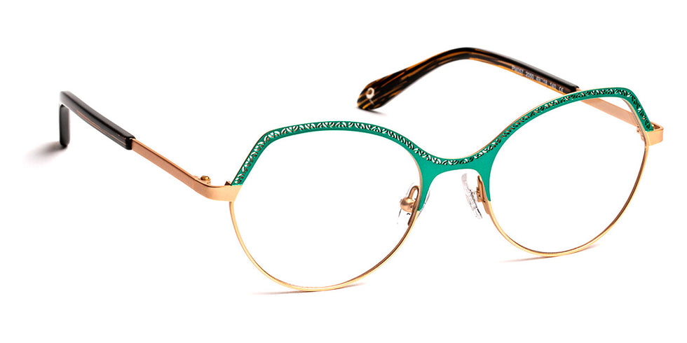 J.F. Rey® PM057 JFR PM057 2050 49 - 2050 Turquoise/Pink Gold Eyeglasses