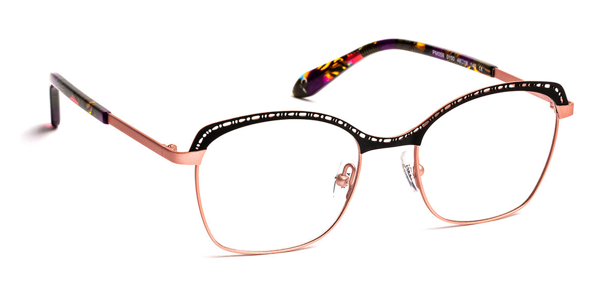 J.F. Rey® PM058 JFR PM058 0150 48 - 0150 Black/Pink Eyeglasses