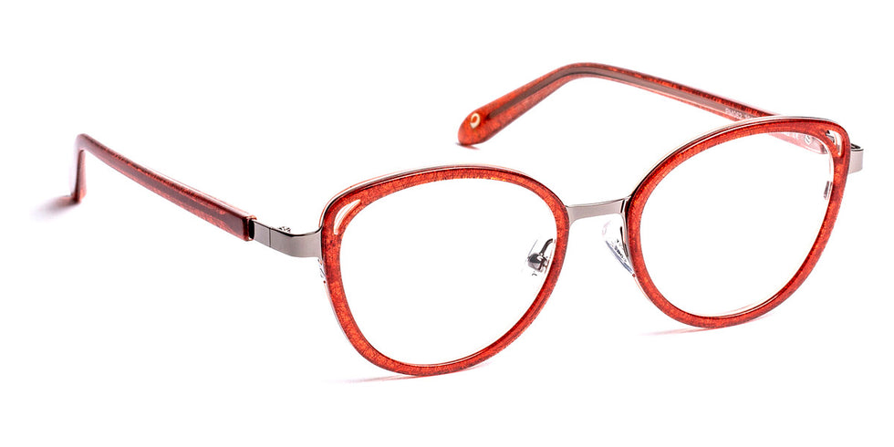 J.F. Rey® PM062 JFR PM062 3009 47 - 3009 Red/Shiny Gunmetal Eyeglasses