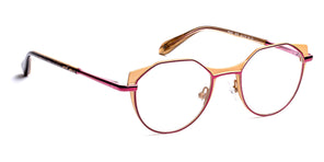 J.F. Rey® PM065 JFR PM065 5075 45 - 5075 Pink Gold/Plum Eyeglasses