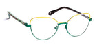 J.F. Rey® PM069 JFR PM069 5040 48 - 5040 Green/Gold Eyeglasses