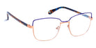 J.F. Rey® PM070 JFR PM070 2505 47 - 2505 Matte Blue/Satin Pink Gold Eyeglasses