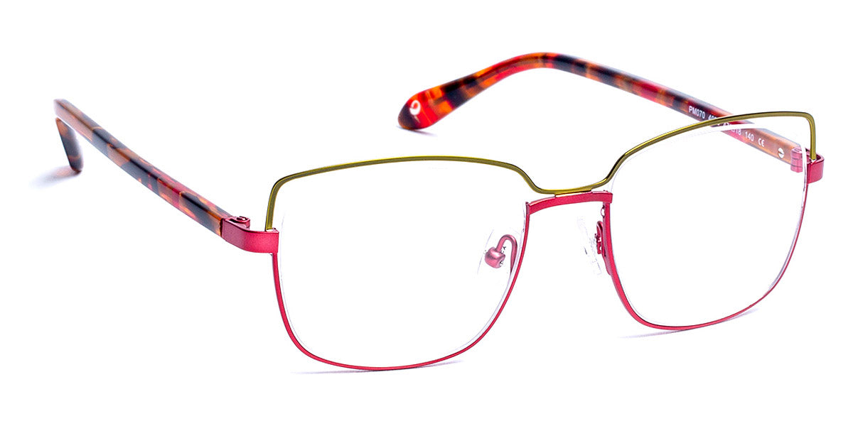 J.F. Rey® PM070 JFR PM070 4075 47 - 4075 Green/Plum Eyeglasses
