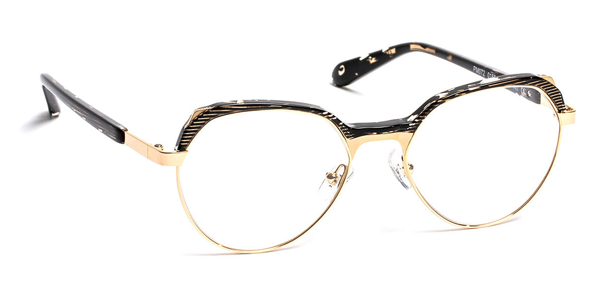 J.F. Rey® PM072 JFR PM072 0150 49 - 0150 Nice Black/Satin Gold/Shiny Gold Eyeglasses