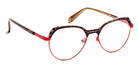 J.F. Rey® PM072 JFR PM072 9030 49 - 9030 Panther/Red Eyeglasses