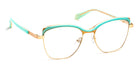 J.F. Rey® PM073 JFR PM073 4090 49 - 4090 Soft Green/Bronze/Satin Gold Eyeglasses