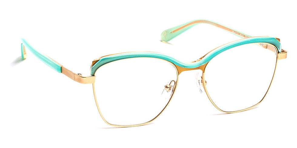 J.F. Rey® PM073 JFR PM073 4090 49 - 4090 Soft Green/Bronze/Satin Gold Eyeglasses