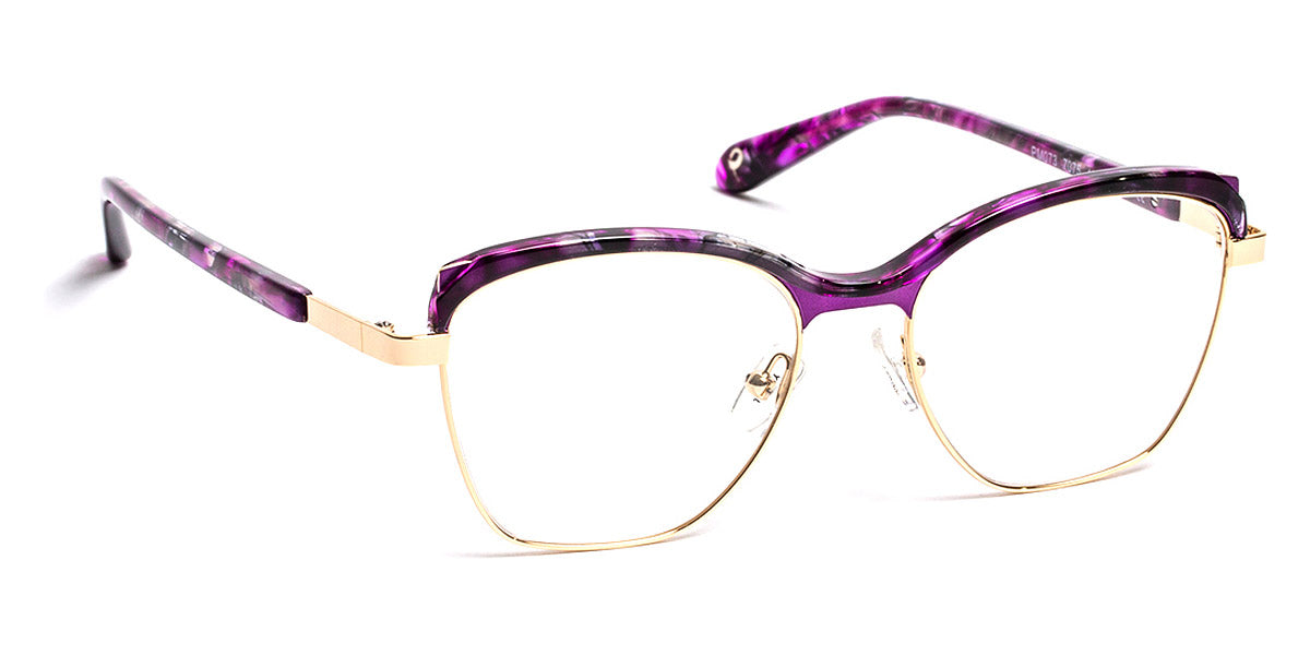 J.F. Rey® PM073 JFR PM073 7075 49 - 7075 Demi Purple/Prune/Shiny Gold Eyeglasses