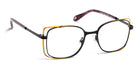 J.F. Rey® PM074 JFR PM074 0150 48 - 0150 Satin Black/Shiny Gold Eyeglasses