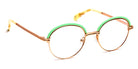 J.F. Rey® PM077 JFR PM077 5040 46 - 5040 Pink Gold/Green Eyeglasses