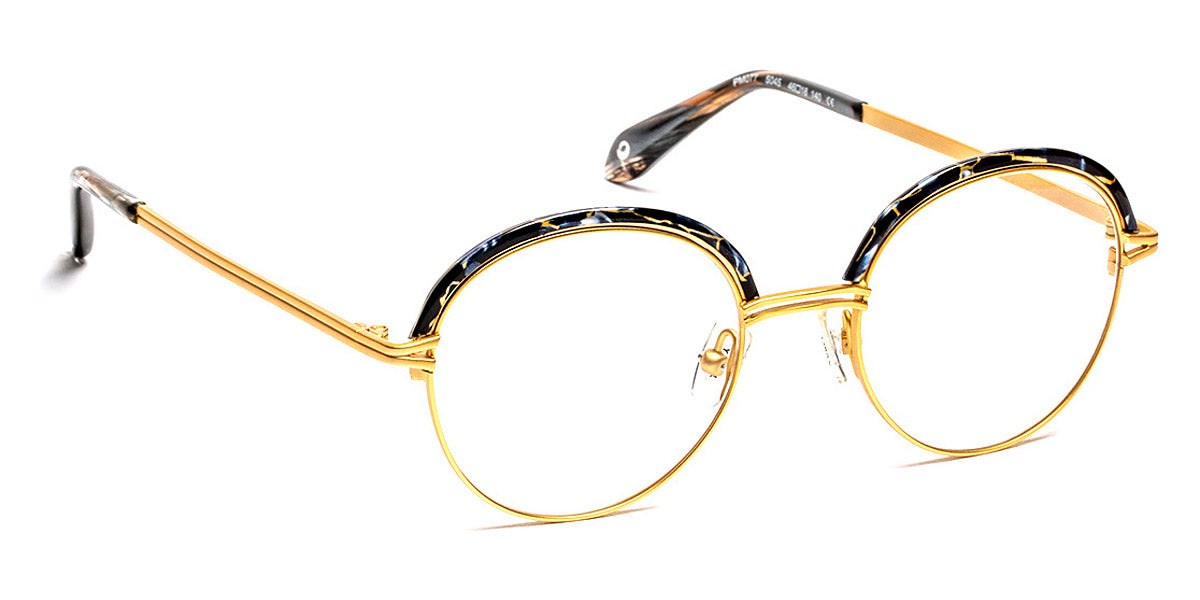 J.F. Rey® PM077 JFR PM077 5045 46 - 5045 Satin Gold/Demi Blue Eyeglasses