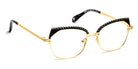 J.F. Rey® PM078 JFR PM078 5000 48 - 5000 Shiny Gold/Matte Black Eyeglasses