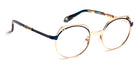 J.F. Rey® PM080 JFR PM080 2060 46 - 2060 Shiny Pink Gold/Navy Eyeglasses