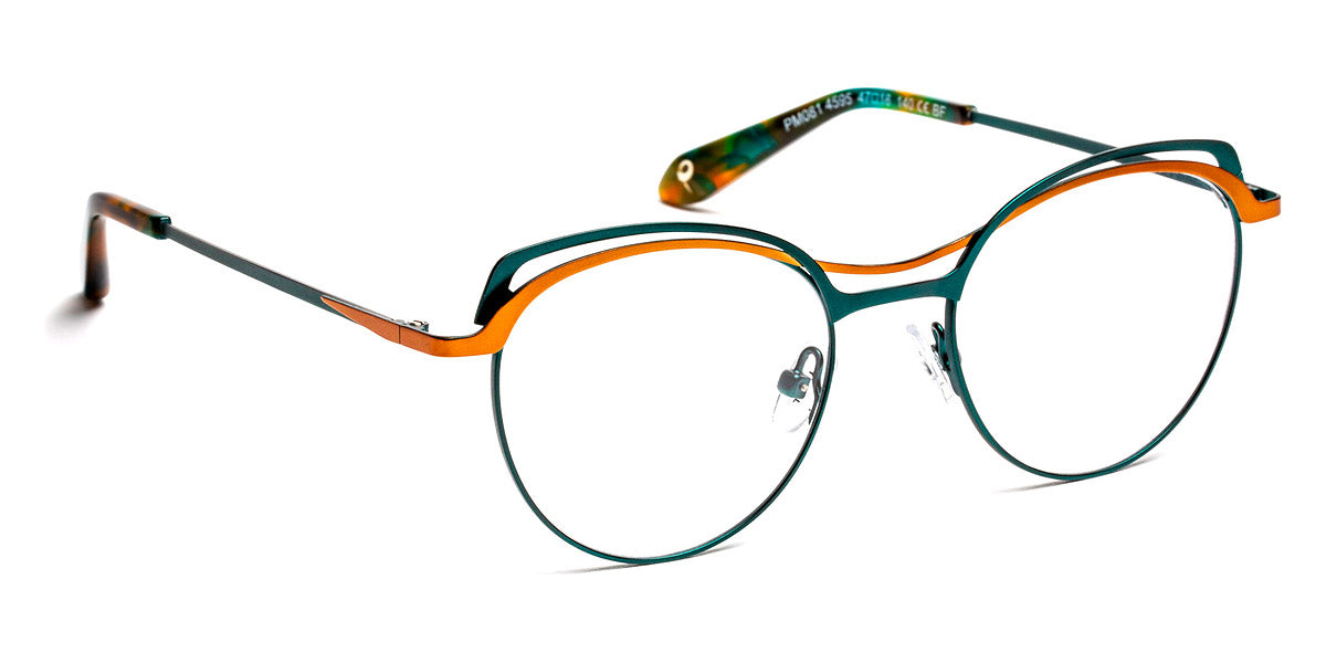 J.F. Rey® PM081 JFR PM081 4595 47 - 4595 Green/Copper Eyeglasses