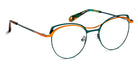 J.F. Rey® PM081 JFR PM081 4595 47 - 4595 Green/Copper Eyeglasses
