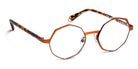 J.F. Rey® PM084 JFR PM084 6090 45 - 6090 Peach/Brown Eyeglasses