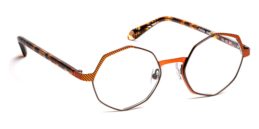 J.F. Rey® PM084 JFR PM084 6090 45 - 6090 Peach/Brown Eyeglasses