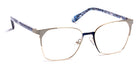 J.F. Rey® PM085 JFR PM085 5029 48 - 5029 Gold/Navy Blue Eyeglasses