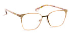 J.F. Rey® PM085 JFR PM085 5545 48 - 5545 Pink Gold/Khaki Eyeglasses