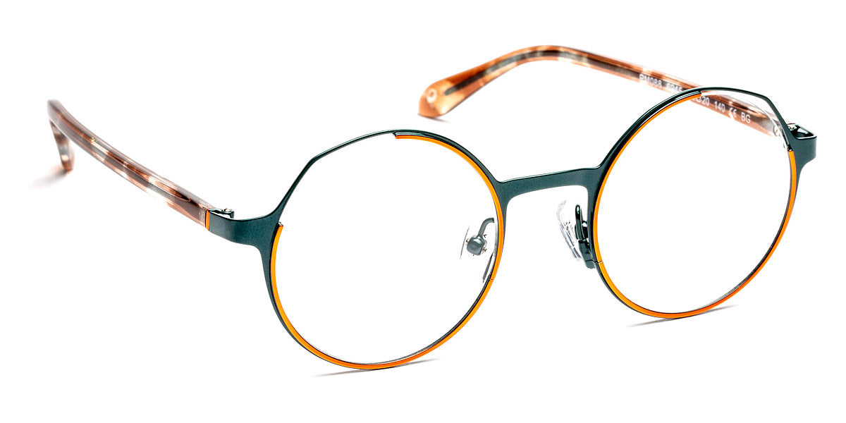J.F. Rey® PM088 JFR PM088 6945 45 - 6945 Shiny Orange/Satin Blue Green Eyeglasses