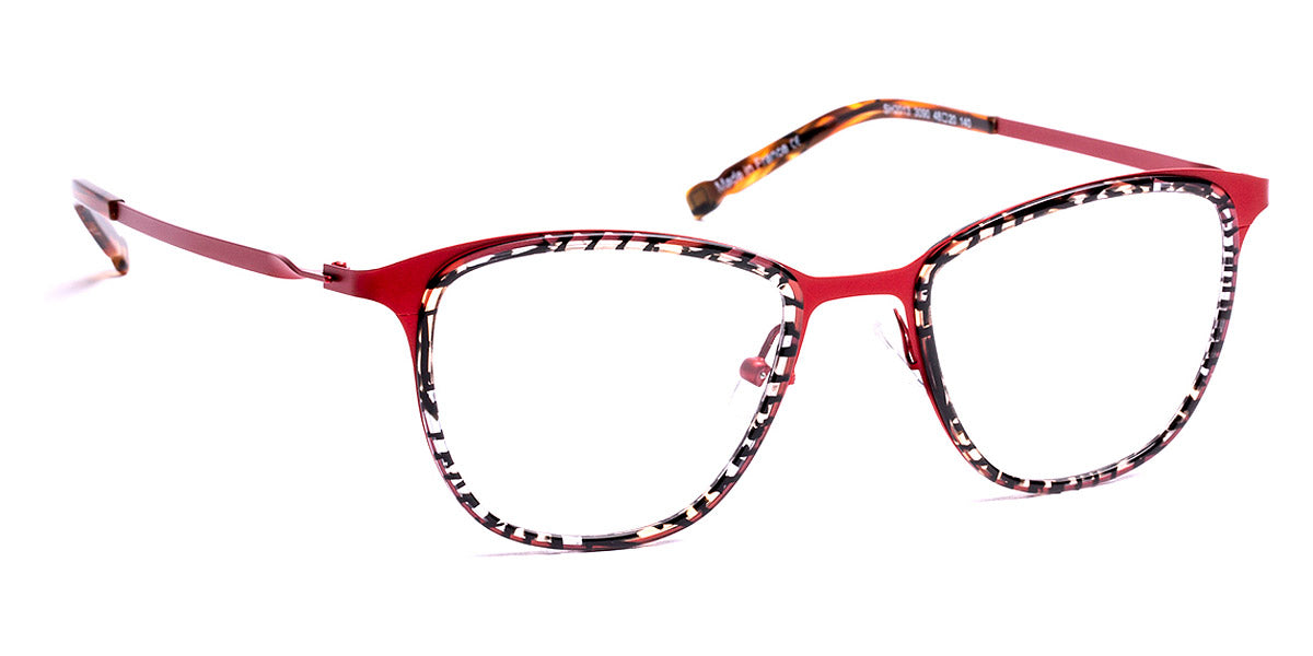 J.F. Rey® SH2013 JFR SH2013 3090 48 - 3090 Light Red/Brown/Black Eyeglasses