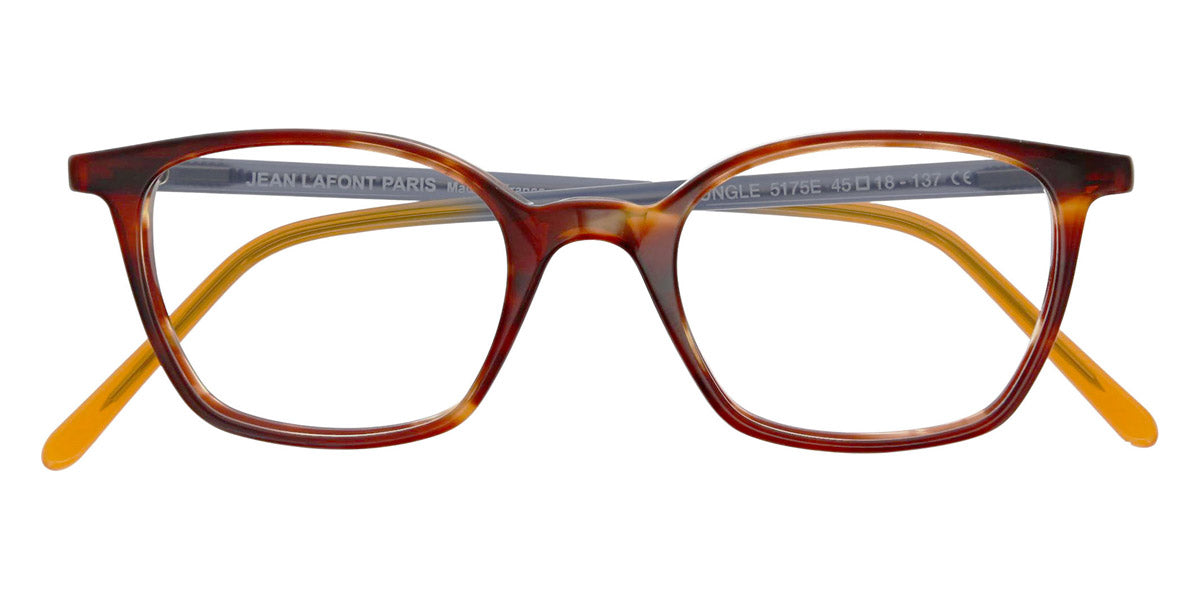 Classic Jean Lafont Rectangular Reading Glasses in Brown and Pink LaFont Folio Rectangle Eyeglasses | EyeOns.com main image 4