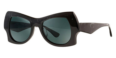 Theo® Kara TH KARA 1 - Black Marble / Black Sunglasses